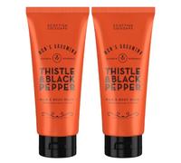 Scottish Fine Soaps DOUBLE Thistle & Black Pepper Hair & Body Wash 200ml Tube