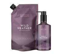 Scottish Fine Soaps DUO Wild Heather Hand Wash Refill 1.2ltr Pouch & 300ml Pump Bottle
