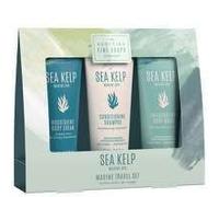 Scottish Fine Soaps - Marine Spa Sea Kelp Travel Set - Conditioning Shampoo, Invigorating Body Wash, Nourishing Body Cream - Sensitive Formula - Vegan Friendly