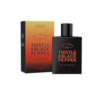 Scottish Fine Soaps Men's Grooming Thistle & Black Pepper Eau de Toilette 50ml - Travel Size Bottle - Sophisticated Scent with Amber, Musk and Woody Notes