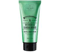 Scottish Fine Soaps - Men's Grooming Vetiver & Sandalwood Hair & Body Wash 200ml , sulphate-free