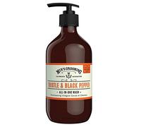 Scottish Fine Soaps - Men's Thistle & Black Pepper All-in-One Wash - Hair & Body Wash - Purifying Milk Thistle Extract - Sensitive Formula - Vegan Friendly - 500ml