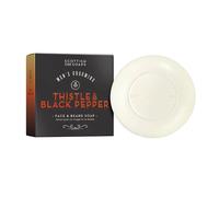 Scottish Fine Soaps Thistle & Black Pepper Face & Beard Soap 100g