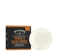 Scottish Fine Soaps Thistle & Black Pepper Shave Soap Refill 100g