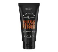 Scottish Fine Soaps Men's Face & Beard Wash Thistle & Black Pepper Clear 150ml
