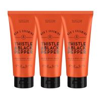 Scottish Fine Soaps TRIPLE Thistle & Black Pepper Hair & Body Wash 200ml Tube
