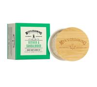 Men's Grooming by The Scottish Fine Soaps Company Vetiver & Sandalwood Shave Soap & Bowl Set 100g
