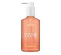Scottish Fine Soaps White Peach & Jasmine Body & Hand Wash 300ml - Gentle Cleanser with AHAs PHAs and Panthenol