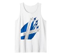 Scottish Flag American US Flags Jet Heritage Scotland Tank Top