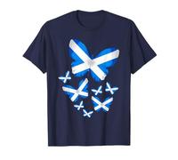 Scottish Flag Butterfly Idea For Kids & Kids Scottish Flag T-Shirt