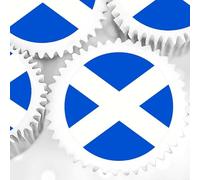 Scottish Flag Cupcake Toppers - Edible Wafer 4cm x 24 by Deb's Kitchen Cakes