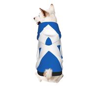 Scottish Flag Dog Hoodie â€“ Soft & Breathable Polyester Pet Clothes for Small, Medium, and Large Dogs