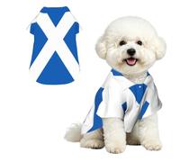 Scottish Flag Hawaiian Dog Shirt Pet Clothes for Small Dogs Cats