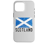 Scottish Flag Of Scotland Distressed Men Women Kids Case for iPhone 16 Pro Max