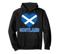 Scottish Flag Of Scotland Patriotic Heart Men Women Kids Pullover Hoodie
