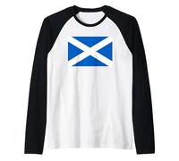 Scottish Flag of Scotland Raglan Baseball Tee