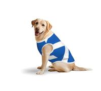 Scottish Flag Print Breathable Dog Clothes Dog Shirts
