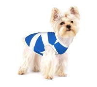 Scottish Flag Print Pet Clothes for Small Dogs and Cats - Soft Cotton Dog Pajamas, Cat Outfit, for Chihuahuas, Dachshund Clothes, Puppy Clothes Large