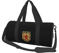 Scottish Flag Rampant Lion Travel Luggage Duffel Bag Sports Rolling Foldable Duffel Bag, Black
