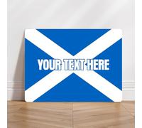 Scottish Flag Scotland Any Text Personalised Aluminium Metal Sign Metal Sign Plaque Poster 8X12 Inches