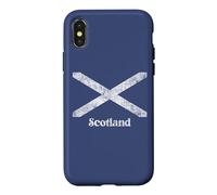 Scottish Flag Scotland Saltire St. Andrew's Cross distressed Case for iPhone X/XS