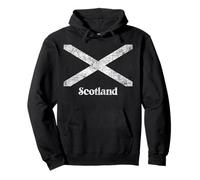 Scottish Flag Scotland Saltire St. Andrew's Cross distressed Pullover Hoodie