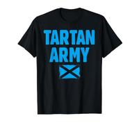 Scottish Flag Scotland Tartan Army Saltire St Andrew's Cross Value Graphic T-Shirt, Men, Black, XL