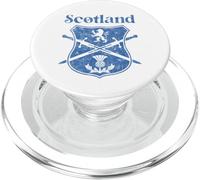 Scottish flag shield lion rampant thistle vintage Scotland PopSockets PopGrip for MagSafe