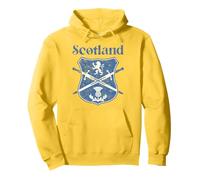 Scottish flag shield lion rampant thistle vintage Scotland Pullover Hoodie