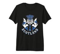 Scottish Flag & Thistle s Scots Emblem of Scotland Premium T-Shirt