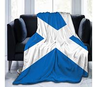 Scottish Flag Ultra Soft Flannel Fleece Blanket All Season Living Room/Bedroom Warm Throw Bed Blanket