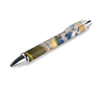 Scottish Flag Uni-corn Ballpoint Pens 0.5mm Fine Black Ink Retractable Writing Rollerball Pen for Home Office