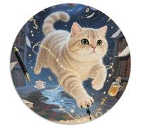 Scottish Fold 1000 Piece Jigsaw Puzzle For Adults Educational Games Stress Relief Puzzle Exercise The Memory of The Brain for Family Decorations 1000pcs (67.5x67.5cm)