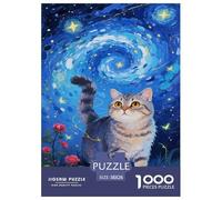 Scottish Fold 1000 Piece Jigsaw Puzzle For Adults Family Challenge Toys Stress Relief Puzzle Exercise The Memory of The Brain for Adults And Kids, Age 12 Years Up 38x26cm/1000pcs