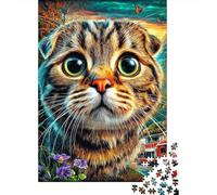 Scottish Fold 1000 Piece Jigsaw Puzzle for All Ages - Eco-Friendly Recycled Paper, A Great Gift Idea And Home Decoration Project 38x26cm/1000pcs