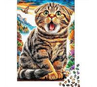 Scottish Fold 1000 Piece Jigsaw Puzzle for All Ages - Eco-Friendly Recycled Paper, A Great Gift Idea And Home Decoration Project 38x26cm/1000pcs