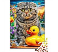 Scottish Fold 1000 Piece Jigsaw Puzzle for All Ages - Eco-Friendly Recycled Paper, A Great Gift Idea And Home Decoration Project 52x38cm/1000pcs