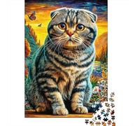 Scottish Fold 1000 Piece Jigsaw Puzzle for All Ages - Eco-Friendly Recycled Paper, A Great Gift Idea And Home Decoration Project 70x50cm/1000pcs