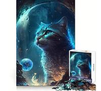 Scottish Fold Cat 1000 Piece Jigsaw Puzzles for Adults Jigsaw Mind Puzzle Mind Calm Art Assembly Unique Gift (38x26cm)