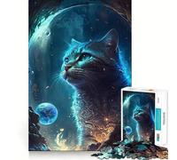 Scottish Fold Cat 1000 Piece Jigsaw Puzzles for Adults Jigsaw Mind Puzzle Mind Calm Art Assembly Unique Gift (38x26cm)