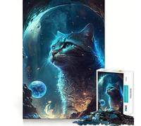 Scottish Fold Cat 1000 Piece Jigsaw Puzzles for Teenagers Memory Boost Home Leisure Image Assembly Lovely Gift (50x75cm)