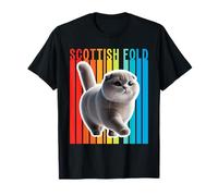Scottish Fold Cat Colorful T-Shirt
