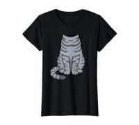 Scottish Fold Cat Costume Halloween Design Value Graphic T-Shirt, Women, Black, M
