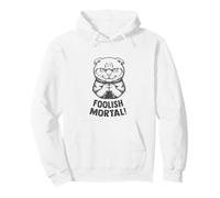 Scottish Fold Cat Cute Evil Villain Foolish Mortal Meme Pullover Hoodie