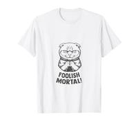 Scottish Fold Cat Cute Evil Villain Foolish Mortal Meme T-Shirt