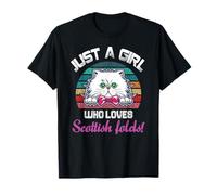 Scottish Fold Cat Cute Love Kitty T-Shirt
