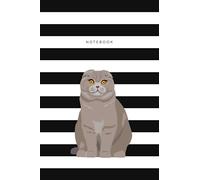 Scottish Fold Cat Notebook: Size 6x9 inches, 108 Pages, Ruled Notebook/Journal