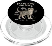 Scottish Fold Cat Petting Guide Funny Cat Lover PopSockets PopGrip for MagSafe