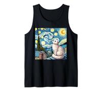 Scottish Fold Cat Under Starry Night Sky Tank Top