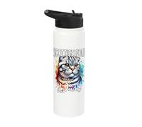 Scottish Fold Dad Scottish Fold Cat Stainless Steel Insulated Water Bottle